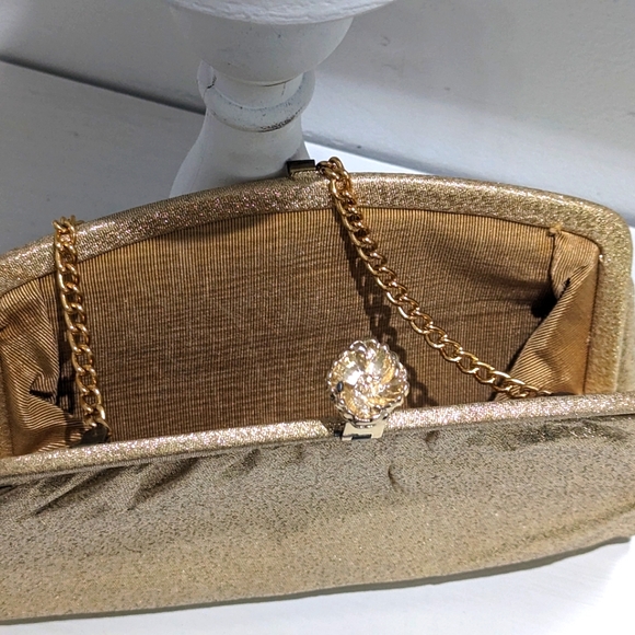 Vintage gold evening purse - Picture 4 of 7